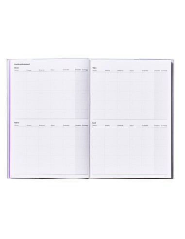 Agenda de programacion additio a4 plan mensual y programacion semanal del curso en catalan