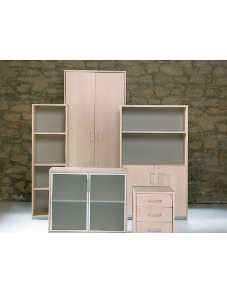 Armario rocada con un estante y dos puertas enteras serie store 78x90x45 acabado aa01 haya haya Armario rocada con un estante y dos puertas enteras serie store 78x90x45 acabado aa01 haya haya