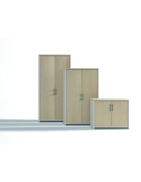 Armario rocada con cuatro estantes y dos puertas serie store 195x90x45 acabado aa01 haya haya