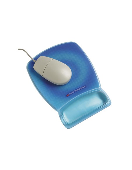 Alfombrilla 3m para raton azul fluorescente con superficie de precision mwj30