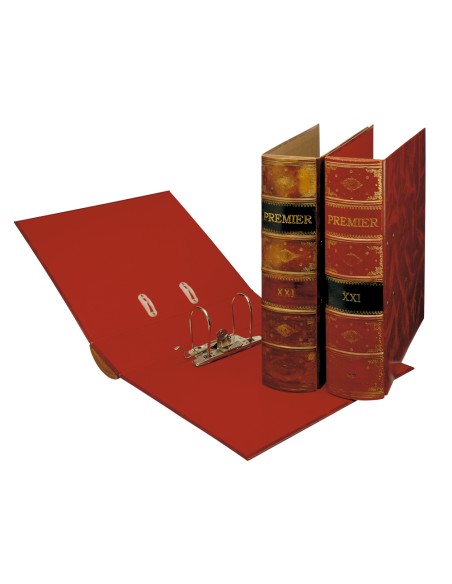 Archivador de palanca pardo carton forrado serie premier anilla 70 mm