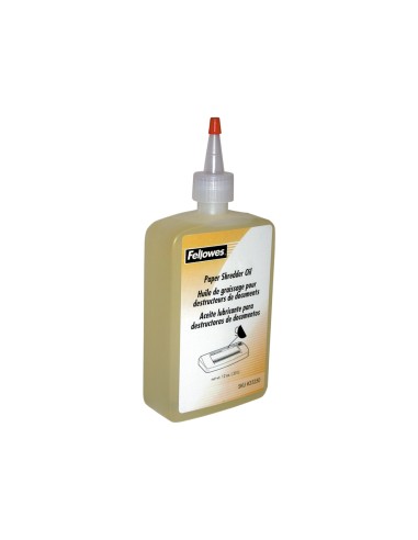 Aceite lubricante fellowes para destructora de documentos bote de 355 ml