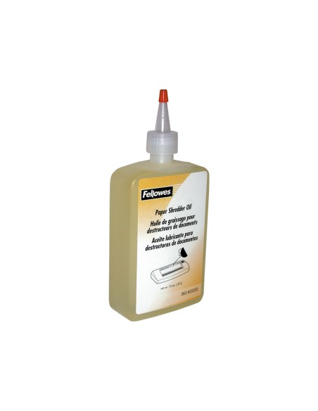 Aceite lubricante fellowes para destructora de documentos bote de 355 ml