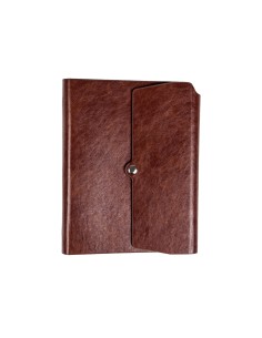 Agenda anillas liderpapel tinde 15x21 cm dia pagina marron simil piel envejecida papel 70 gr