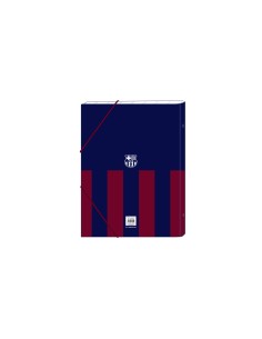 Carpeta clasificadora safta folio carton 12 departamentos fc barcelona
