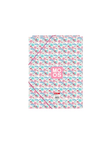 Carpeta carton folio gomas solapas safta moos floresistente