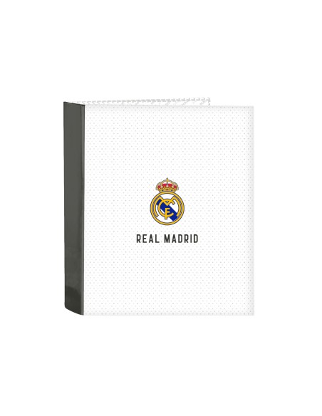 Carpeta safta 4 anillas lomo ancho carton folio real madrid 1 equipacion 24 25