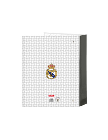 Carpeta safta 4 anillas lomo ancho carton folio real madrid 1 equipacion 24 25