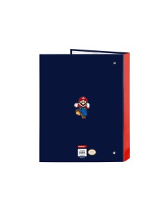 Carpeta safta 4 anillas mixtas carton folio super mario world