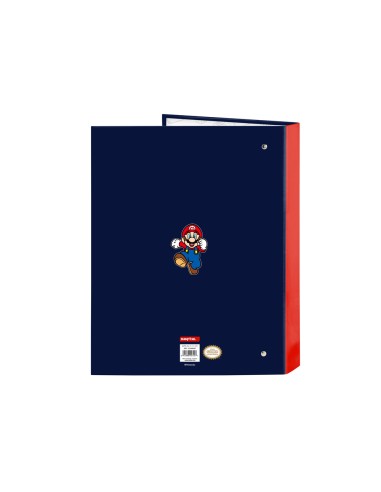 Carpeta safta 4 anillas mixtas carton folio super mario world