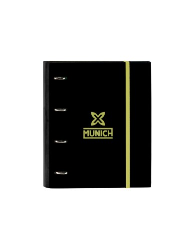 Carpeta safta 4 anillas de 35 mm con recambio din a4 100 hojas con goma y 5 separadores munich beat