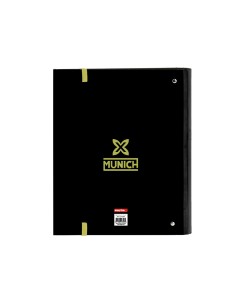 Carpeta safta 4 anillas de 35 mm con recambio din a4 100 hojas con goma y 5 separadores munich beat