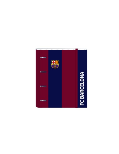 Carpeta safta 4 anillas de 35 mm con recambio din a4 100 hojas con goma y 5 separadores fc barcelona
