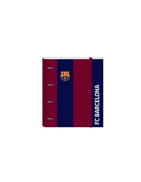 Carpeta safta 4 anillas de 35 mm con recambio din a4 100 hojas con goma y 5 separadores fc barcelona