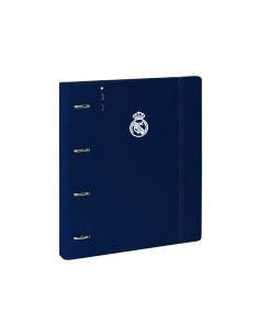 Carpeta safta 4 anillas de 35 mm con recambio din a4 100 hojas polipropileno real madrid 1 equipacion 24 25