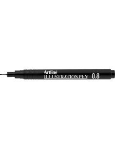 Rotulador artline calibrado micrometrico negro illustration pen ek 288iln punta poliacetal 08mm