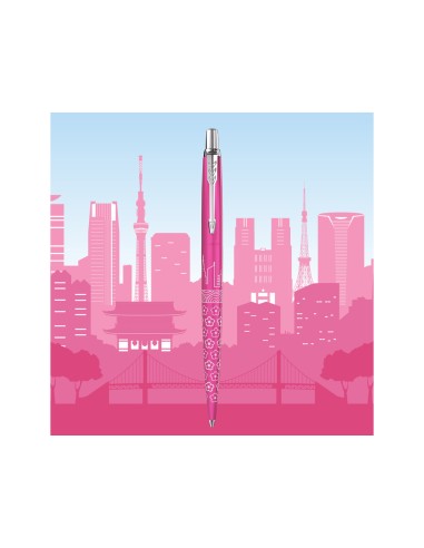 Boligrafo parker jotter around the world tokyo rosa