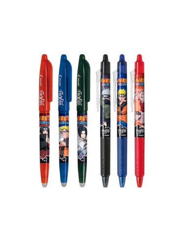Boligrafo pilot frixion borrable naruto edicion limitada expositor de 48 unidades colores surtidos