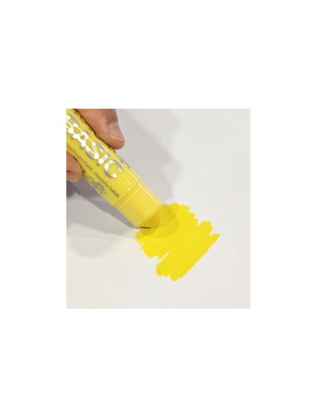 Tempera solida playcolor basic one 10 gr amarillo caja de 12 unidades
