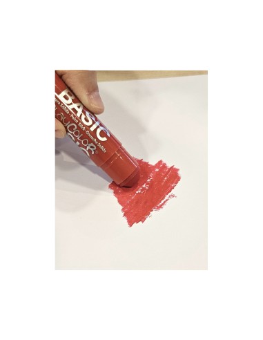 Tempera solida playcolor basic one 10 gr rojo caja de 12 unidades