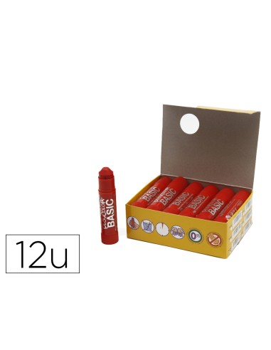 Tempera solida playcolor basic one 10 gr rojo caja de 12 unidades