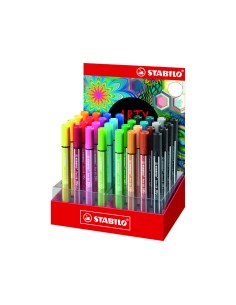 Rotulador stabilo acuarelable pen 68 max arty line expositor de 32 unidades colores surtidos
