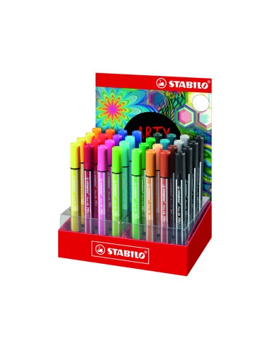 Rotulador stabilo acuarelable pen 68 max arty line expositor de 32 unidades colores surtidos