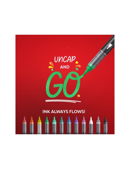 Rotulador sharpie acrylic punta pincel blister de 5 unidades colores surtidos