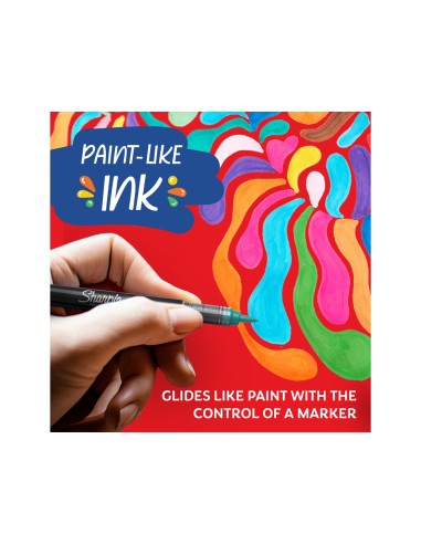 Rotulador sharpie acrylic punta redonda blister de 5 unidades colores surtidos