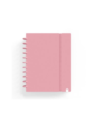 Cuaderno carchivo ingeniox foam a5 80h cuadricula rosa pastel