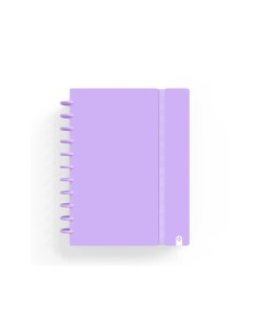 Cuaderno carchivo ingeniox foam a4 80h cuadricula malva pastel