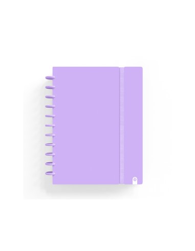 Cuaderno carchivo ingeniox foam a4 80h cuadricula malva pastel