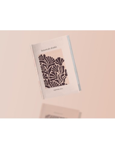 Agenda encuadernada liderpapel nomi a6 2025 dia pagina flores papel 70 gr