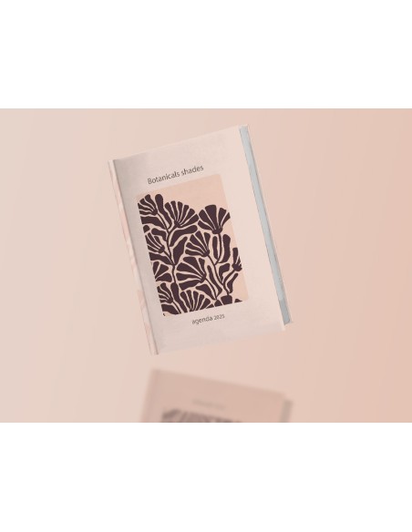 Agenda encuadernada liderpapel nomi a6 2025 dia pagina flores papel 70 gr