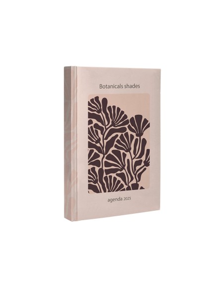 Agenda encuadernada liderpapel nomi a6 2025 dia pagina flores papel 70 gr