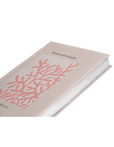 Agenda encuadernada liderpapel nomi a6 2025 dia pagina coral papel 70 gr