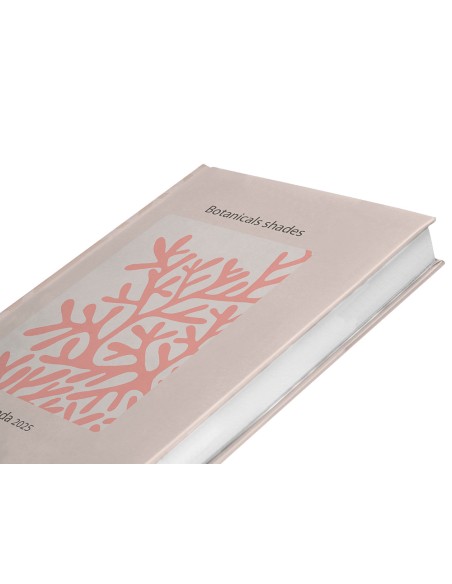 Agenda encuadernada liderpapel nomi a6 2025 dia pagina coral papel 70 gr