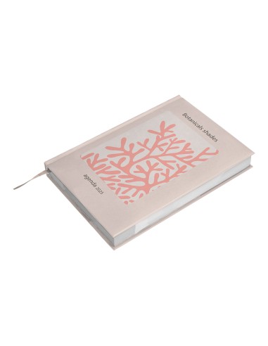 Agenda encuadernada liderpapel nomi a6 2025 dia pagina coral papel 70 gr