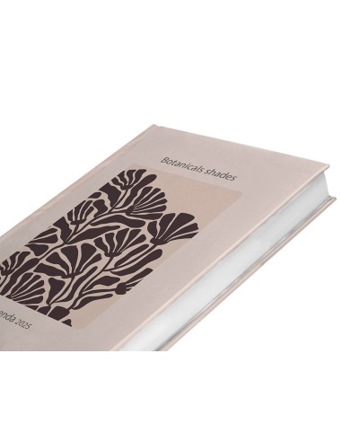 Agenda encuadernada liderpapel nomi a5 2025 dia pagina flores papel 70 gr