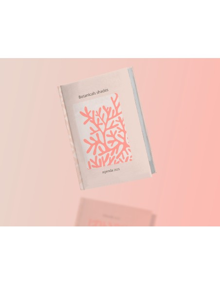 Agenda encuadernada liderpapel nomi a5 2025 dia pagina coral papel 70 gr