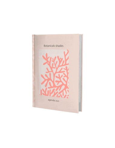 Agenda encuadernada liderpapel nomi a5 2025 dia pagina coral papel 70 gr