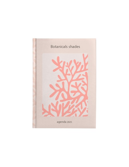 Agenda encuadernada liderpapel nomi a5 2025 dia pagina coral papel 70 gr