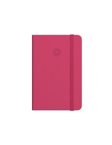 Cuaderno con gomilla antartik notes tapa blanda a6 cuadricula burdeos 100 hojas 80 gr fsc