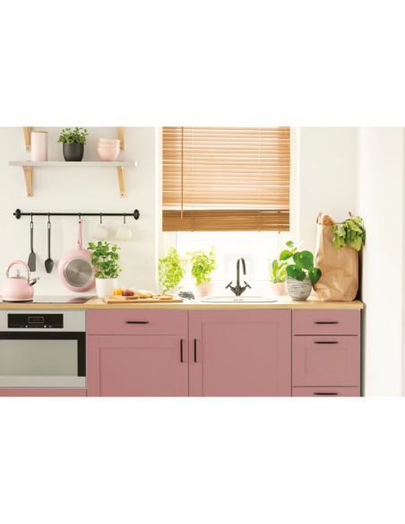 Rollo adhesivo d c fix rosa ceniza mate ancho 45 cm largo 15 mt