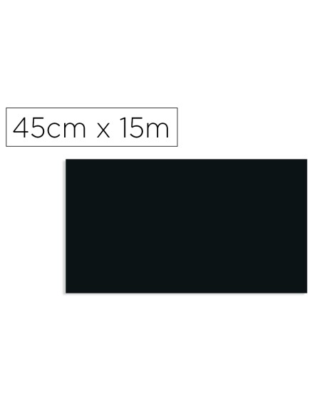 Rollo adhesivo d c fix negro mate ancho 45 cm largo 15 mt