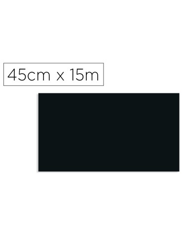 Rollo adhesivo d c fix negro ancho 45 cm largo 15 mt