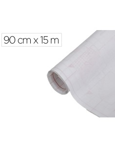 Rollo adhesivo d c fix blanco mate ancho 90 cm largo 15 mt
