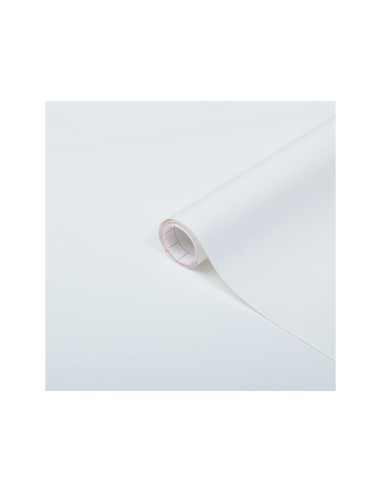 Rollo adhesivo d c fix blanco mate ancho 45 cm largo 15 mt