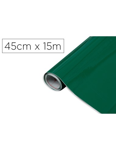 Rollo adhesivo d c fix verde esmeralda ancho 45 cm largo 15 mt