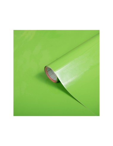 Rollo adhesivo d c fix verde manzana ancho 45 cm largo 15 mt